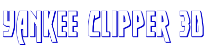 Yankee Clipper 3D 字体